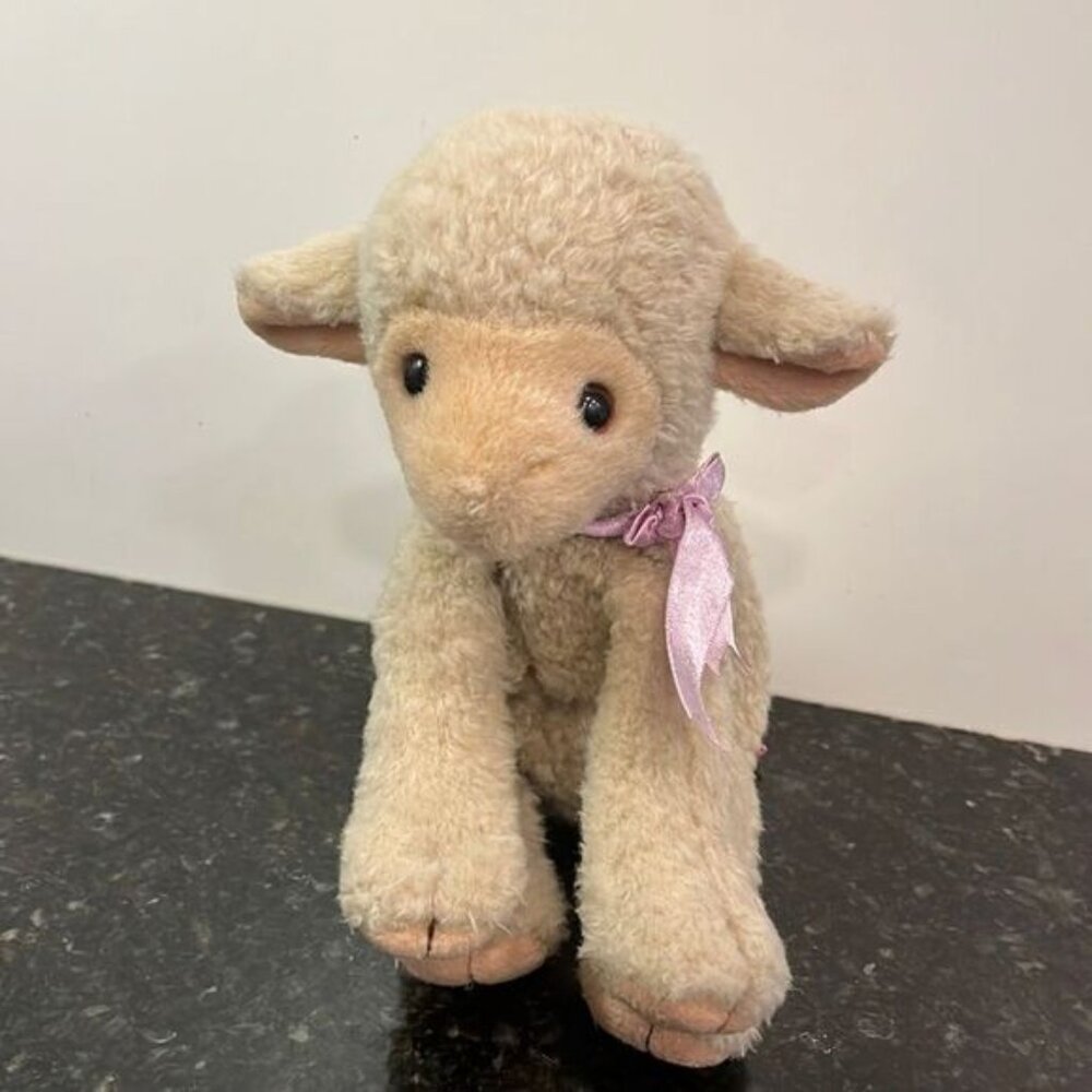 1997 Vintage TY Beanie Baby Buddy LOVIE The Sheep Lamb Plush Stuffed Animal 10”